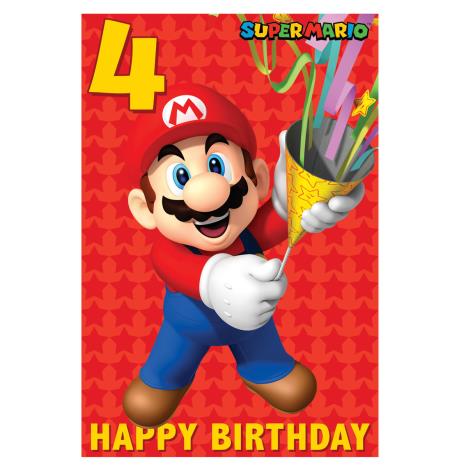Super Mario Bros 4th Birthday Card £0.99